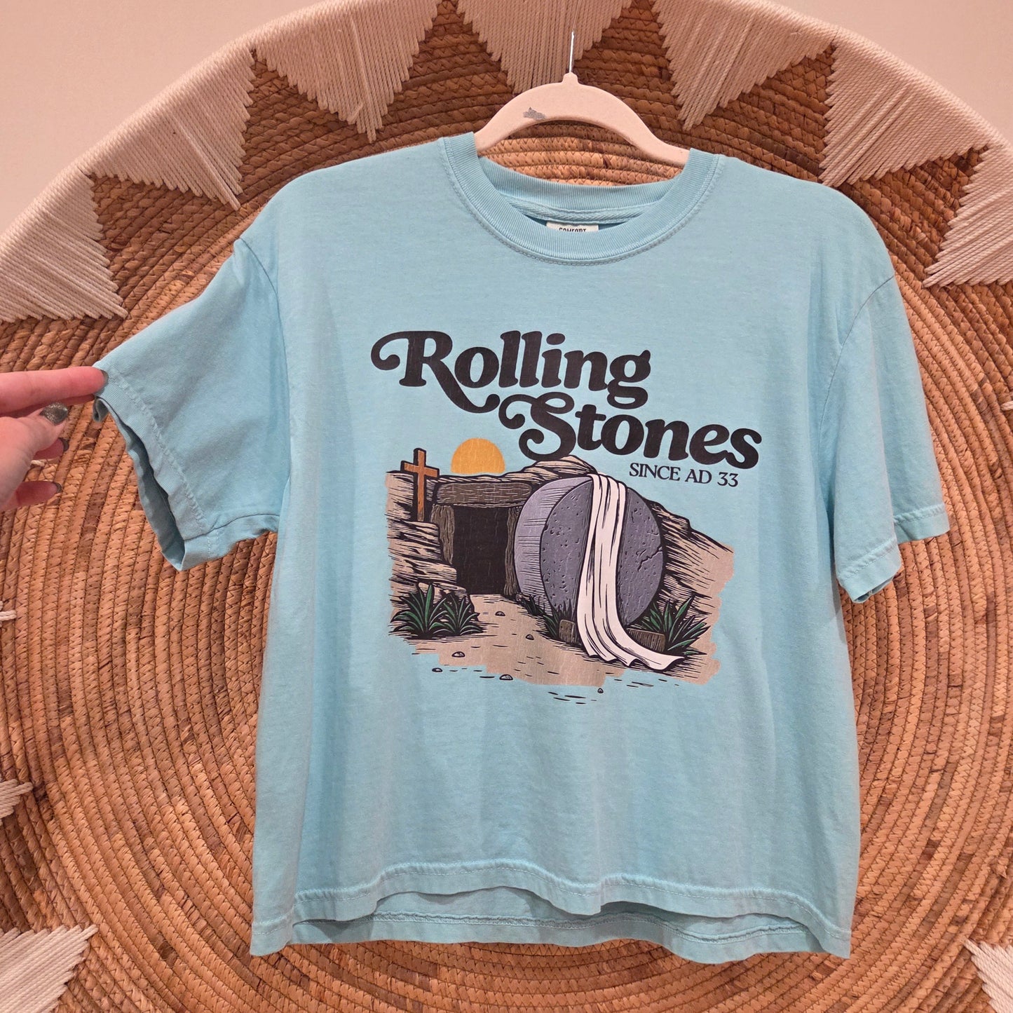 Rolling Stones AD Adult Cropped Tee