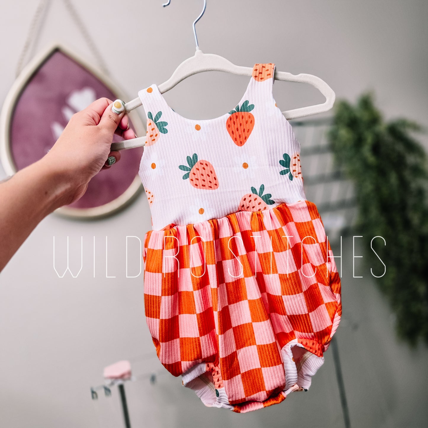 Strawberry Bubble Romper