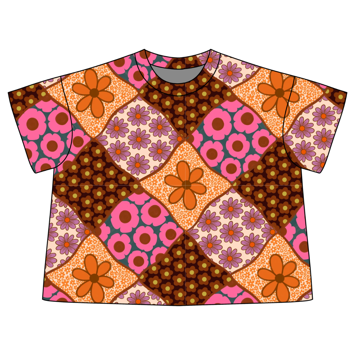 Fall Patchwork Slouchy- Made to Order