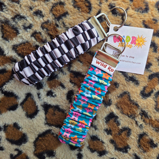 Classic Checks x Happy Stars Good Mood Wristlet